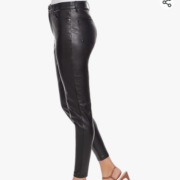 Sam Edelman Faux Leather Black Pants Sz.26 NWT - Picture 2 of 9